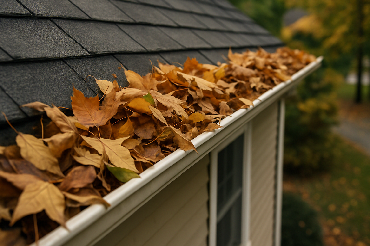 Professional gutter cleaning equipment and safety gear