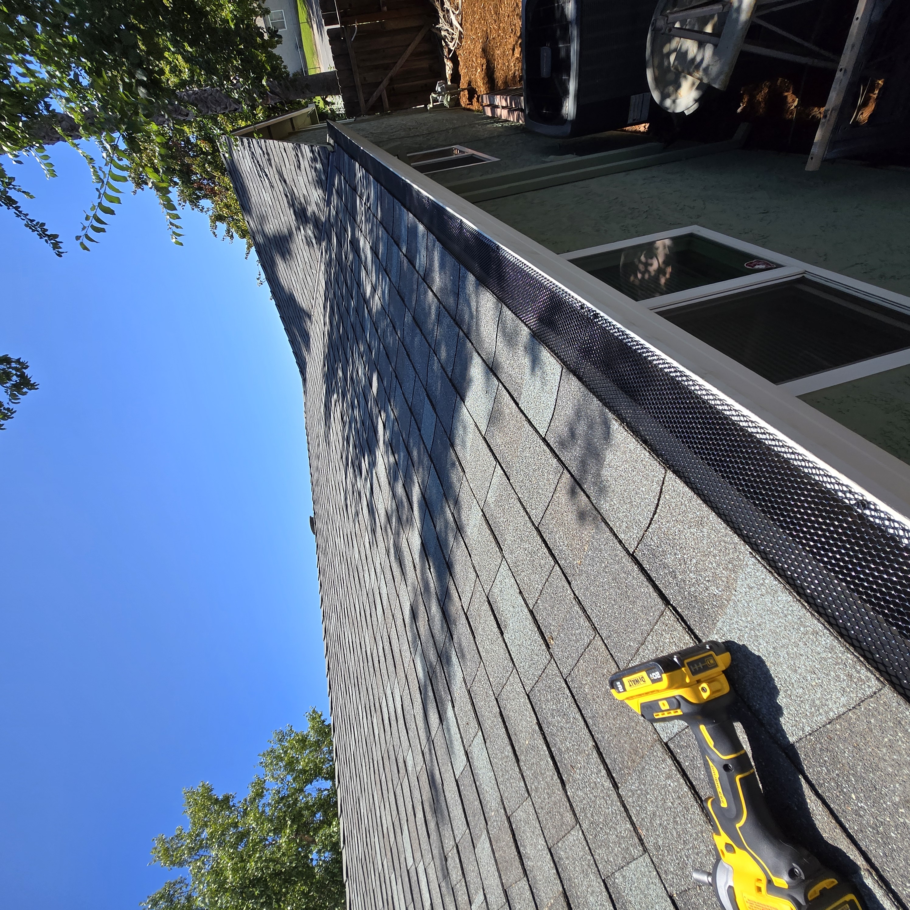 Rocklin Gutter Guard project 3 with debris-free gutters