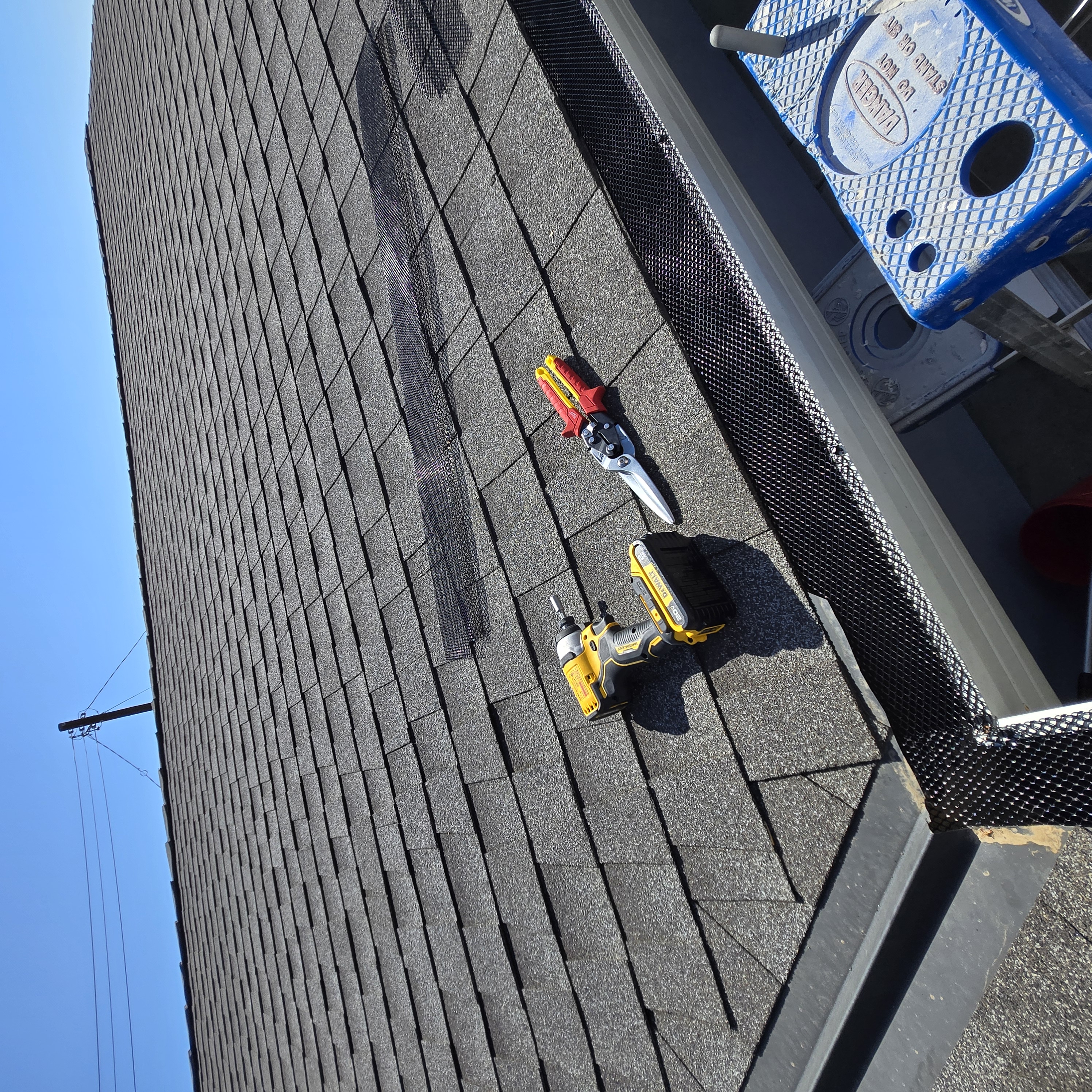 Rocklin Gutter Guard project 5 featuring clean gutter guards