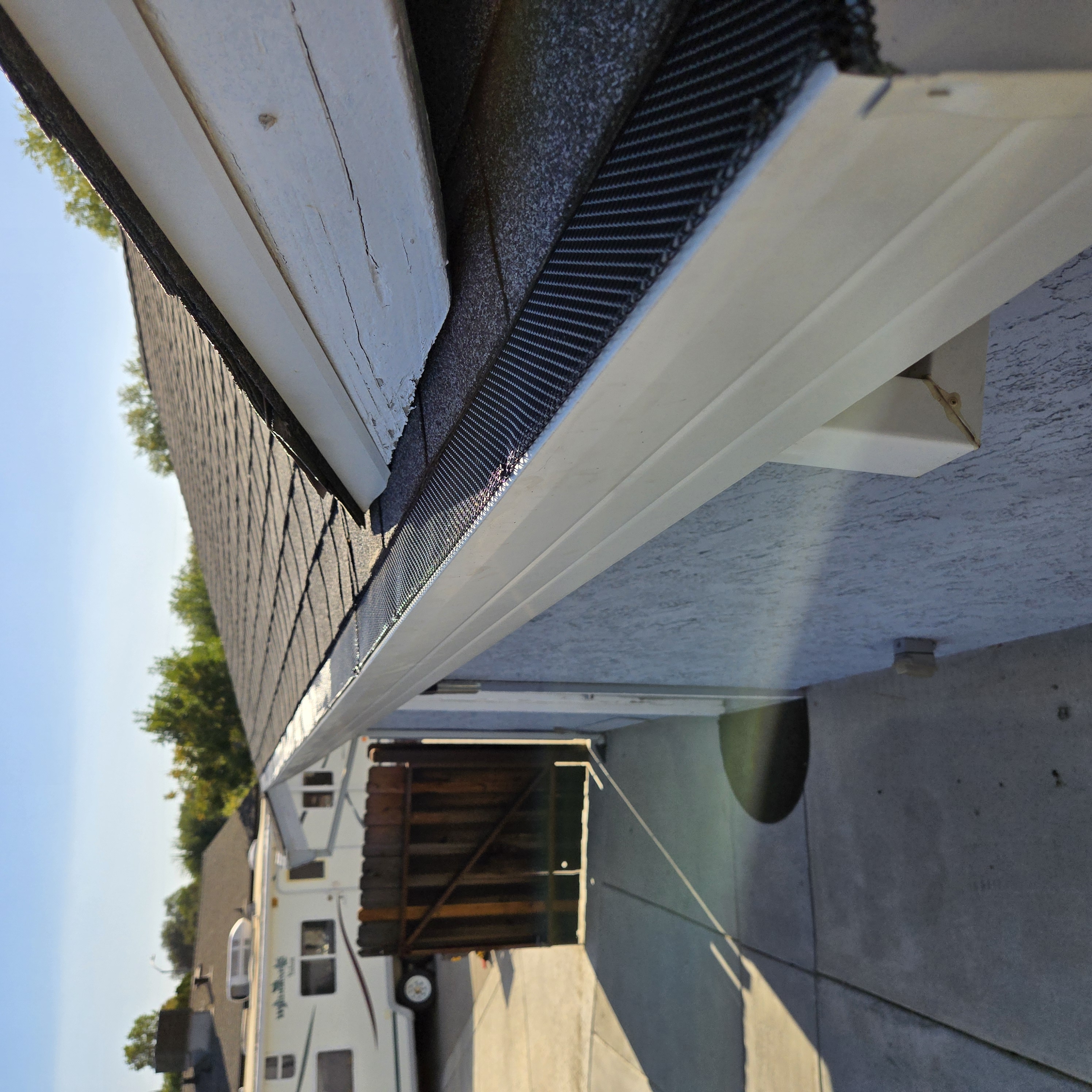 Rocklin Gutter Guard project 9 after thorough cleaning and guard install